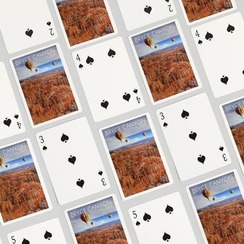 Baraja de 52 cartas estilo póker con globos aerostáticos miniatura 4