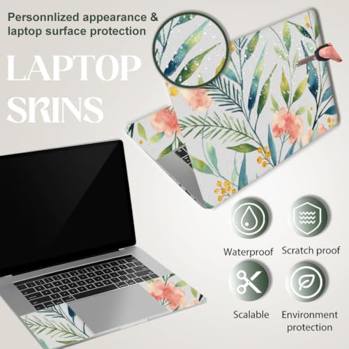 Calcomanías de acuarela SUPERDANT de vinilo de 15" para proteger laptops universales 4