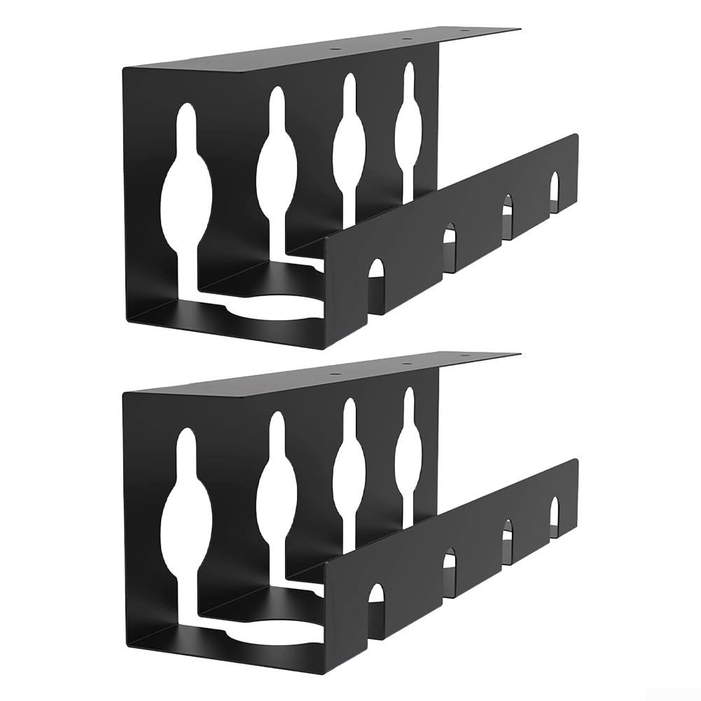 Kit de gestion de câbles premium en acier robuste avec système de fixation double position