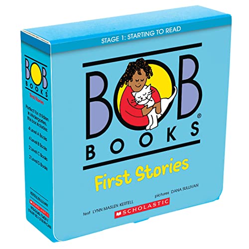 Image of Bob Books - First Stories Box Set | Phonics, Ages 4 and up, Kindergarten (Stage 1: Starting to Read)