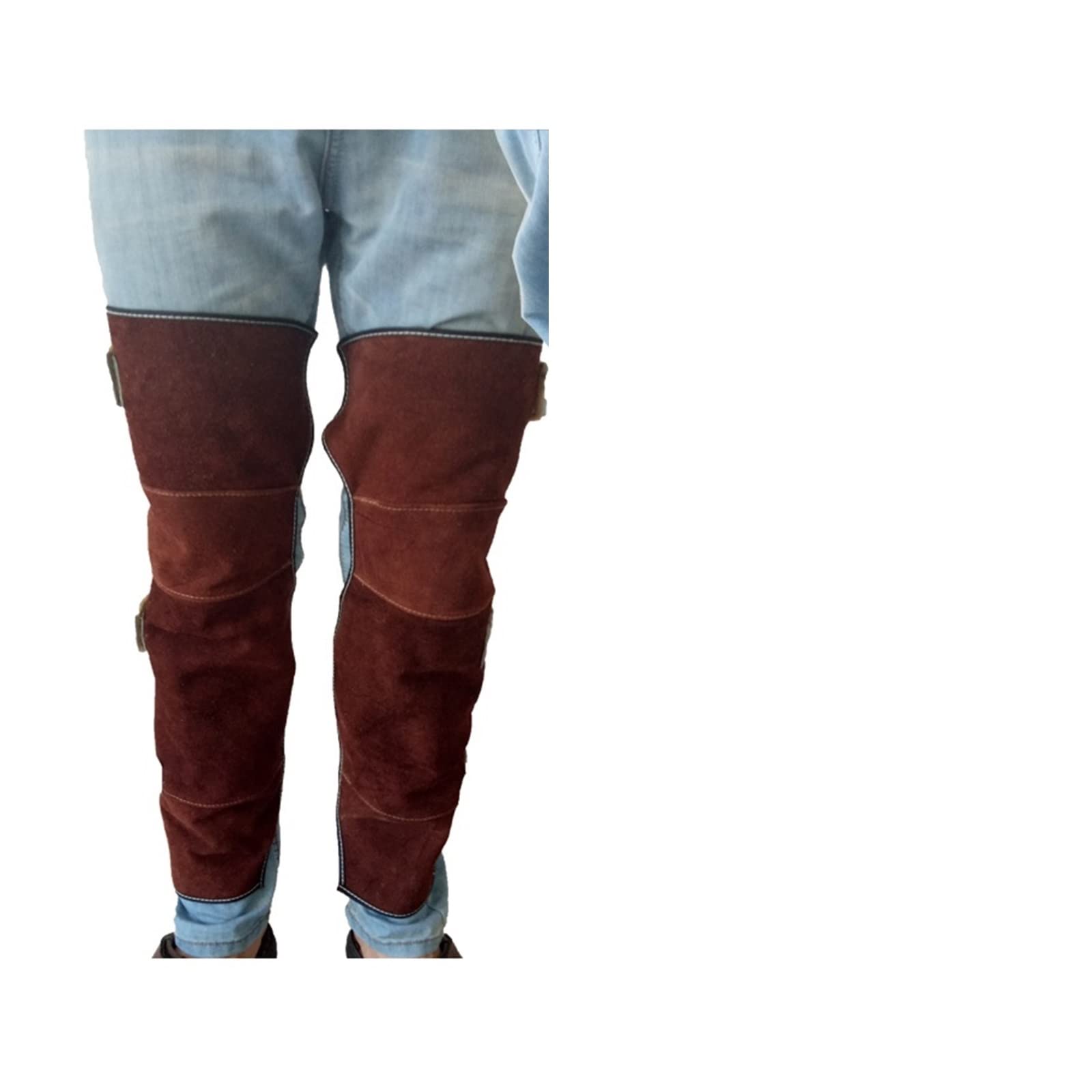 Welding Supplies 1 Pair Welder Foot Cover Leather Welding Spats Protective Shoes Feet Cover Protection Flame Resistant Boot Cover(5 57cm)
