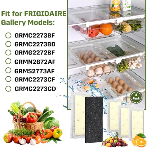 Image of 4-Pack Filter Refills Compatible with Frigidaire Gallery Models GRMC2273BF