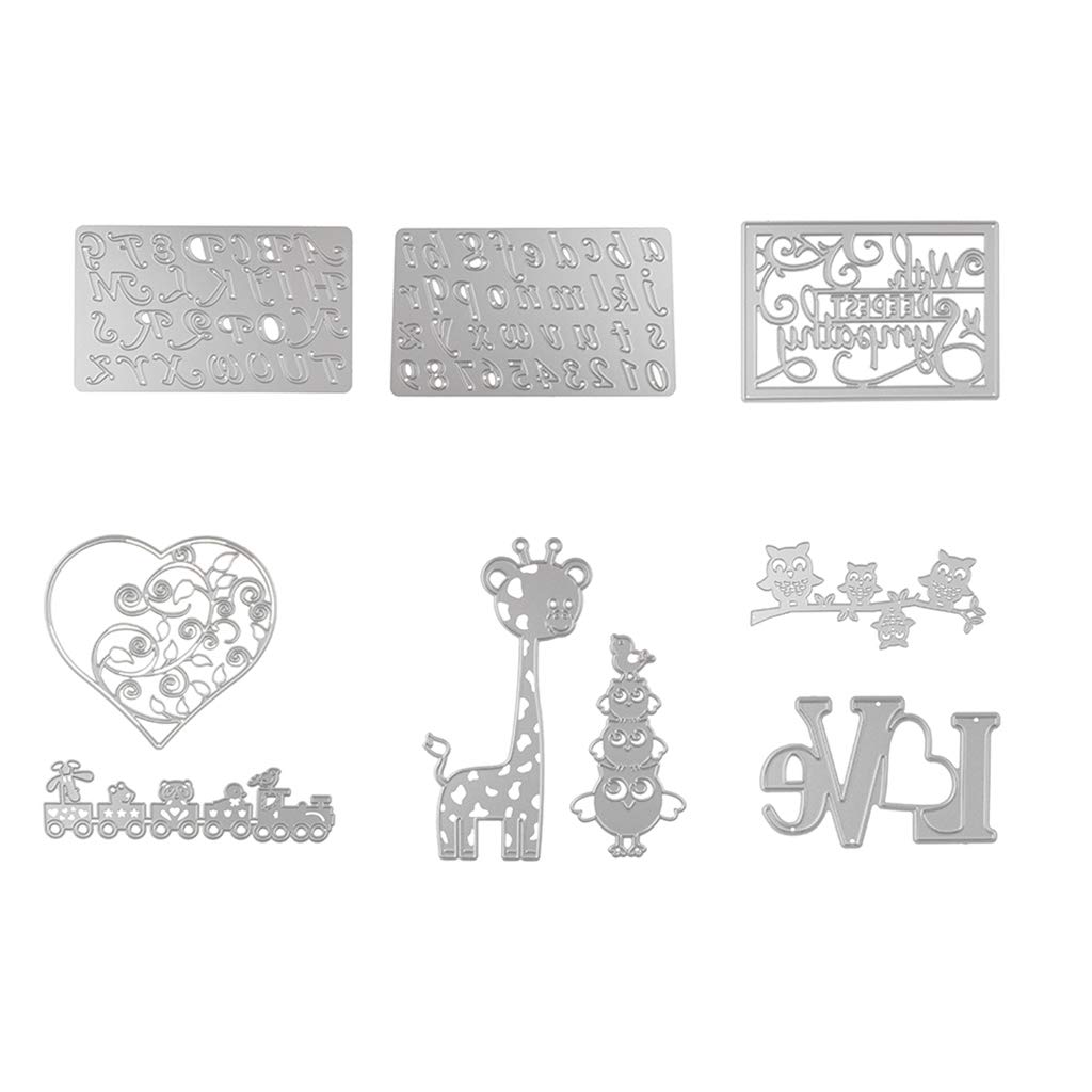 10 Set DIY Metall-Stanzformen für Fotoalbum Kartenherstellung Eule 146 x 68 mm