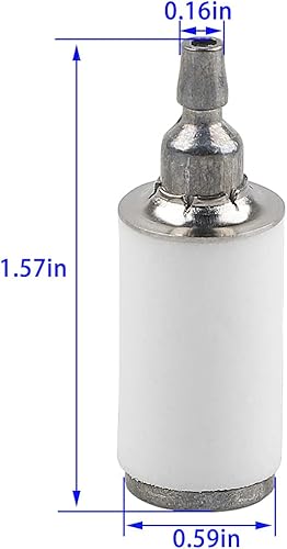 Miniatura 4 de Kit de filtro de combustible de gasolina de 4 tamaños, 2 pies, tubería de tubería, tubería de gasolina, kit de filtro de combustible para motosierra