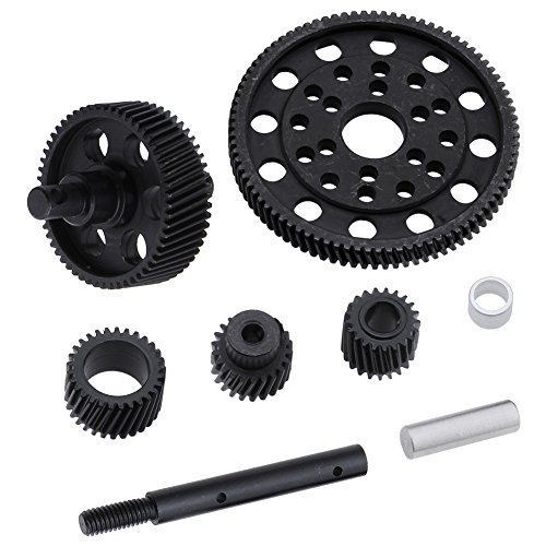 HobbyPark Metal Hardened Steel Helical Transmission Gears Set for Axial SCX10 SMT10 AX10 1/10 Scale RC Crawler Car
