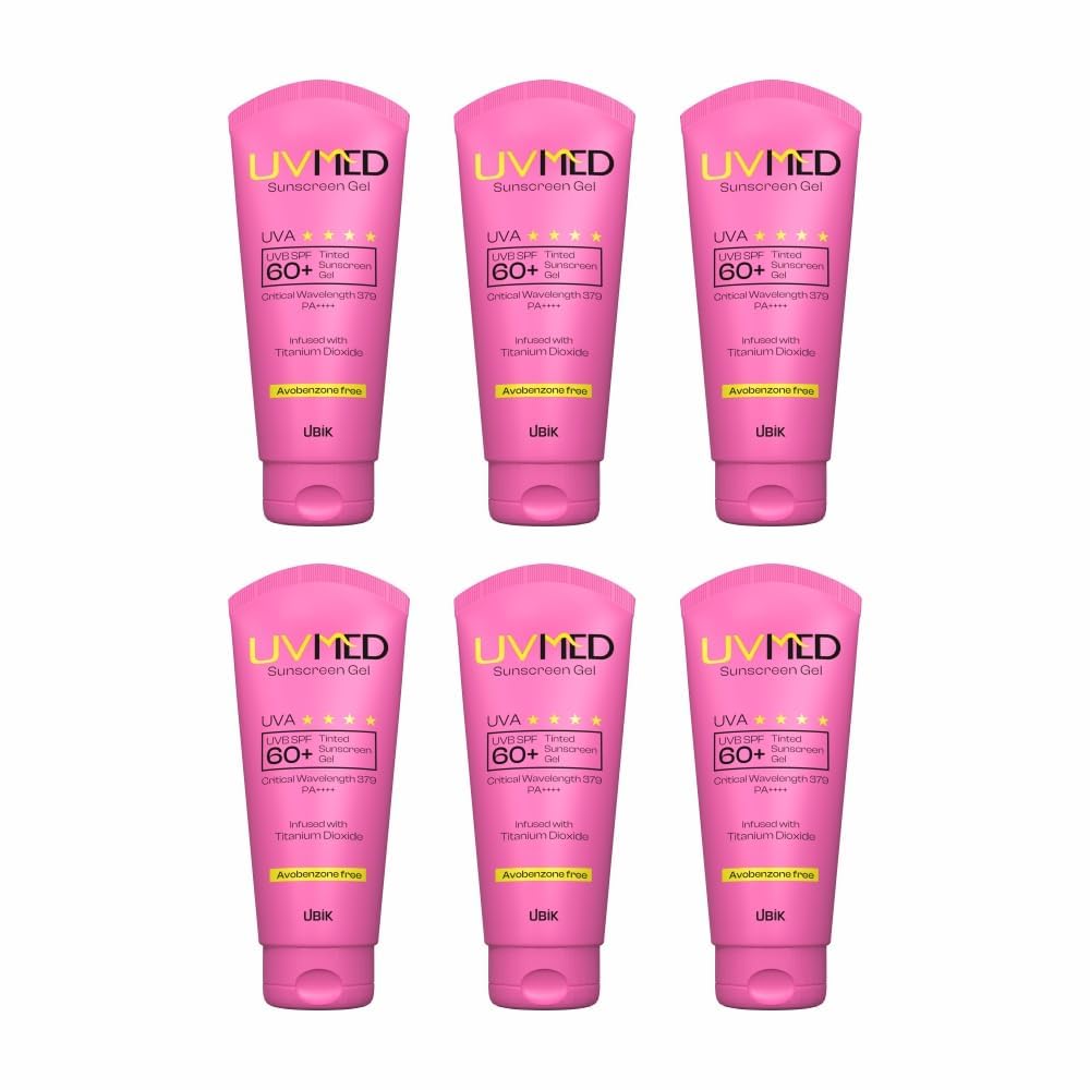 Uvmed Tinted Sunscreen Gel, SPF 60 UVA pack of 6-picture-38