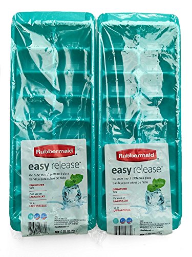 Comparison: Best Ice Cube Tray 11 Rubbermaid Easy Release Ice Cube Trays - Set of 2 - (Teal)