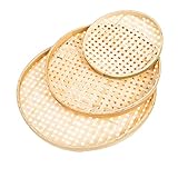 Photo Gallery ukcoco 3 pezzi cesti intrecciati bamboo vassoi impilabili per pane e conservazione resistente e facile da per cucina e organizzazione casa Photo Gallery ukcoco 3 pezzi cesti intrecciati bamboo vassoi impilabili per pane e conservazione resistente e facile da per cucina e organizzazione casa