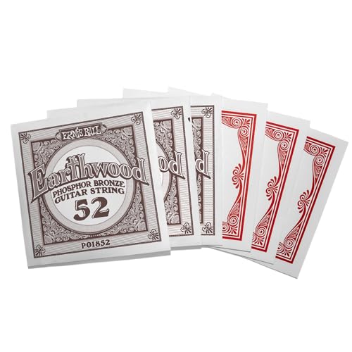 Image of Earthwood Rock and Blues, with Plain G, Phosphor Bronze Acoustic Guitar Strings 3 Pack, 10-52