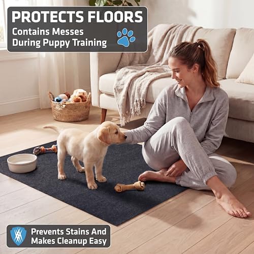 Image of Drymate 2-Pack Washable Pee Pads for Dogs (29x36), Waterproof, Absorbent, Slip-Resistant, Reusable Pet Training Potty Puppy Mats, Housebreaking, Incontinence Bed Pads, Crate, Kennel (USA Made)