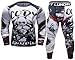 Cody Lundin Kompressionsset Herren Langarm Kompressionsshirt und Hose Top Langarm Sport Enge Basisschicht Schnell Trocken Fitnessanzug für Männer, Stil L, L