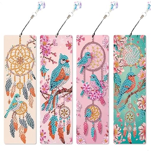 Diamantes Diamond Painting Marcapaginas,Marcapaginas Personalizado 5D con Borlas,DIY Punto de Libro con Flores Pájaros para Lectores y Estudiantes,Regalo Graduación y Cumpleaños | Ya disponible en tu tienda friki favorita! En mundofriki.es!
