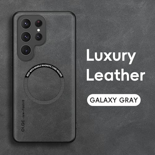 Coque Samsung Galaxy S21 Ultra bleu élégante en cuir et silicone premium