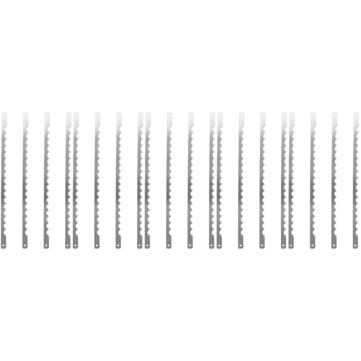 Artibetter 20pièces Lames De Slicer De à Dents Pour Machine à Accessoires De Coupe De Remplacement Outils De Découpe Gâteau