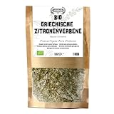 APSOGO Griechische Bio-Zitronenverbene - Loser Zitronenverbene Tee mit frischem Zitrusaroma - Koffeinfrei & Beruhigend - 100g