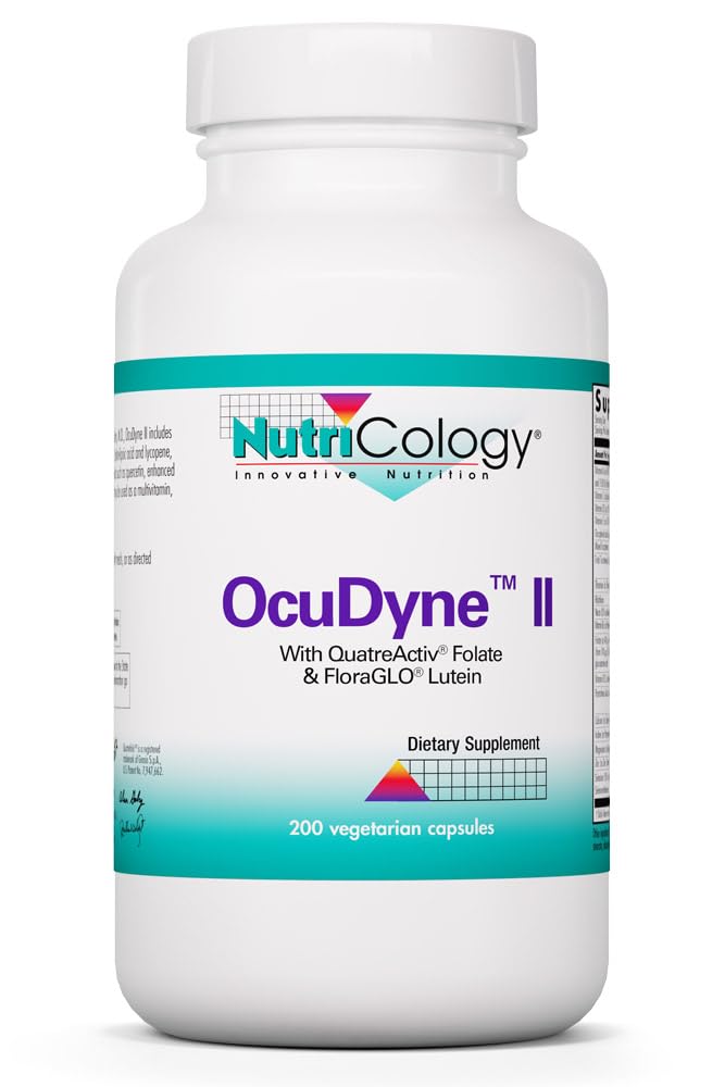 NutriCology OcuDyne II Eye Health Multivitamin, 200 Capsules