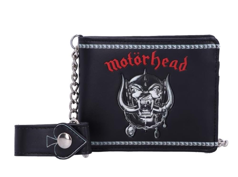 Officially Licensed Motorhead Ace of Spades Warpig Snaggletooth Wallet, Black, 11cm
