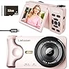 4K Digital Camera 64MP Autofocus 3.0'' 180° Flip Screen Portable for Photo & Vlog Featuring Time Lapse & Slow Motion & 20 Filters 32GB 2000mAh Ideal for Social Media Creators Beginner&Childen