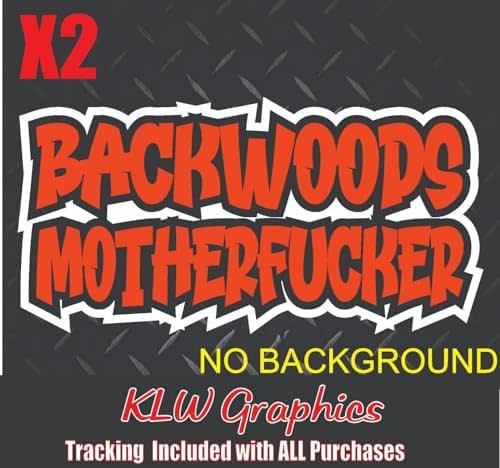 Amazon.com: Backwoods MF Orange Black White Full Color Decal Sticker ...