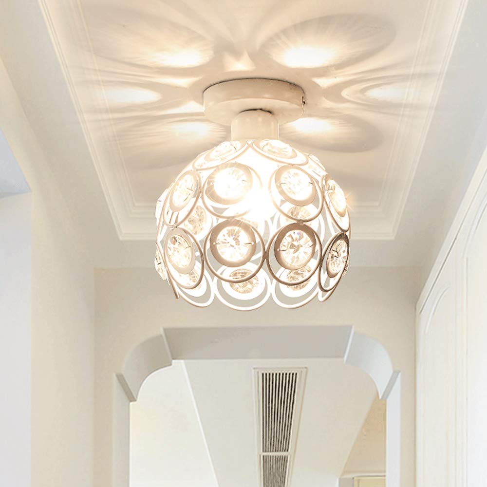 SXECAEPS Modern creative chandelier Industrial Style Ceiling Lamp Retro Wrought Iron Creative Aisle Corridor Lights Porch Balcony Minimalist Stairwell Single Restaurant Kitchen Pendant Ligh