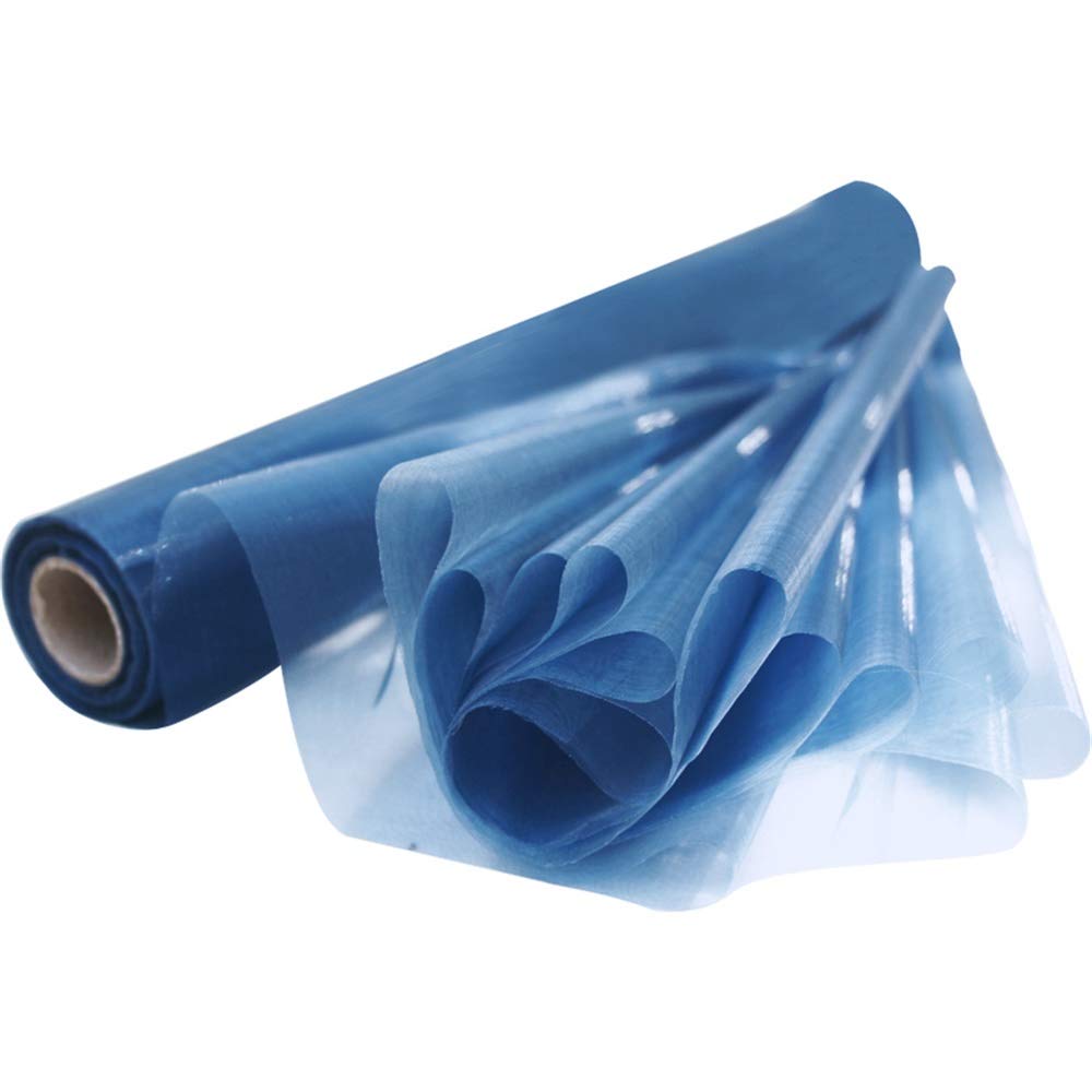 Time to Sparkle 1 Roll 70cm x 10M Navy Blue Sheer Organza Roll Fabric Chair Cover Sash Bows Table Runner Sashes Swags Wedding Party 38+ Colors Option