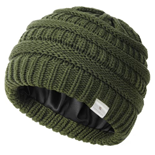 YANIBEST Toddler Winter Hat Satin Lined Baby Beanie Infant Skull Cap Knit Warm Soft Winter Hat Girls Boys