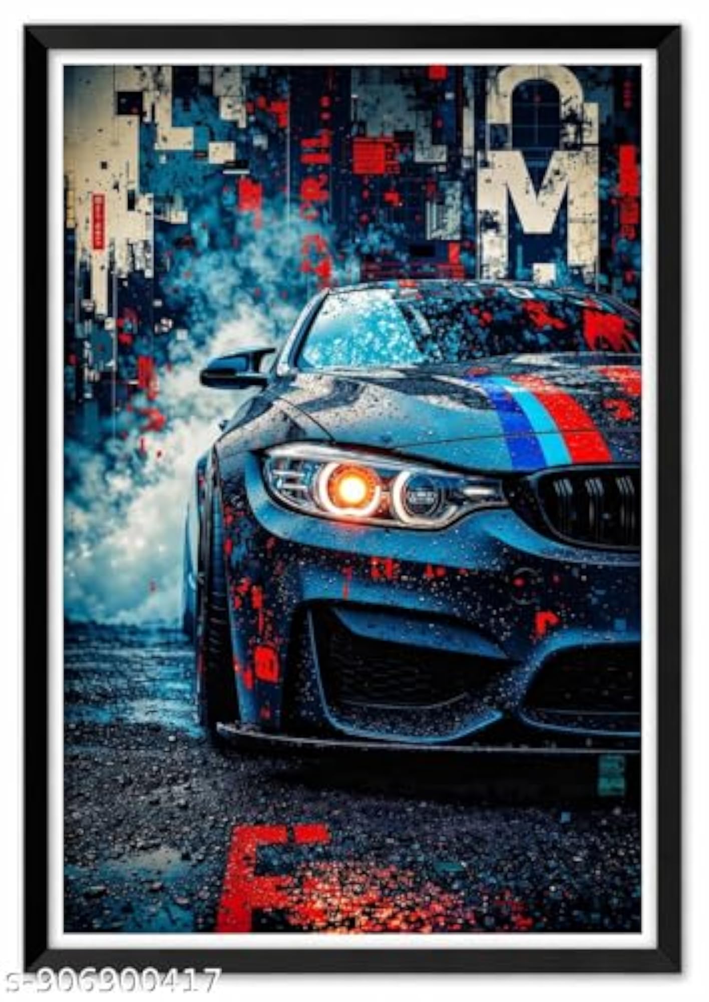 BMW M Series Framed Wall Art, Glossy Paper Print