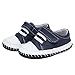 Infant Baby Boys Girls Genuine Leather Soft Bottom Non-Slip First Walkers Shoes (18-24months, Dark Blue)