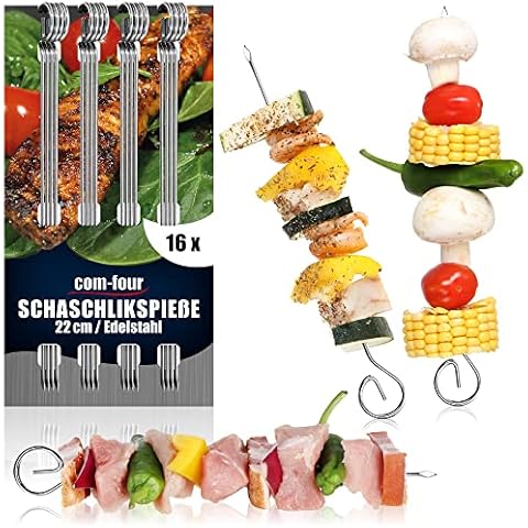 com-four® Brochettes de kebab 22 cm Cover