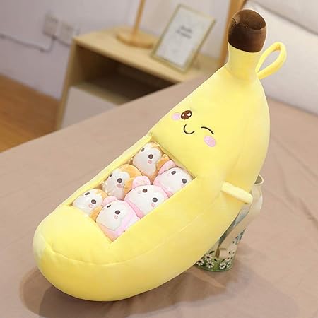Cute Throw Pillow Stuffed Banana Toys 