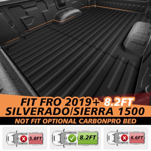 Image of TripleAliners 8.2FT Truck Bed Mat for 2019+ Chevy Silverado /GMC Sierra 1500