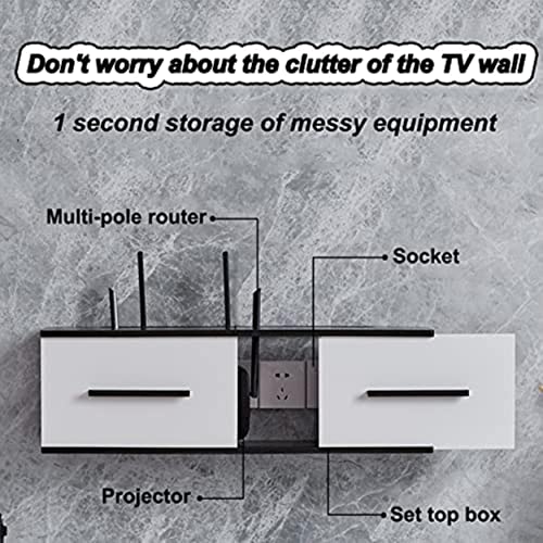 Boîte de rangement routeur avec support flottant ventilé - 8