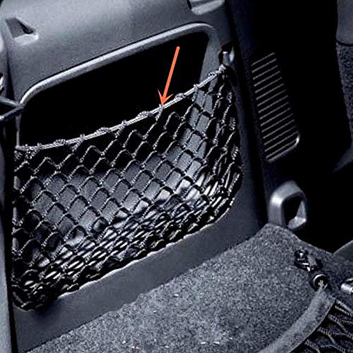 TRERS Tuck Net String Bag Pocket for Benz Smart Fortwo 451 2009-2014 Black Accessories