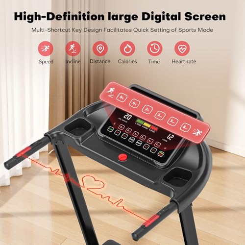 Motorized Folding Treadmill with Incline