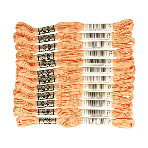 Image of DMC 6-Strand Embroidery Cotton Floss, Light Orange Spice