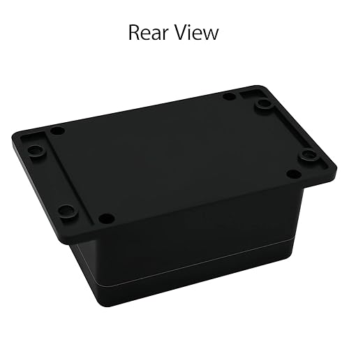 Miniatura 41 de Caja de conexiones impermeable a prueba de polvo IP65 ABS plástico universal para proyectos eléctricos, carcasa negra con oreja fija