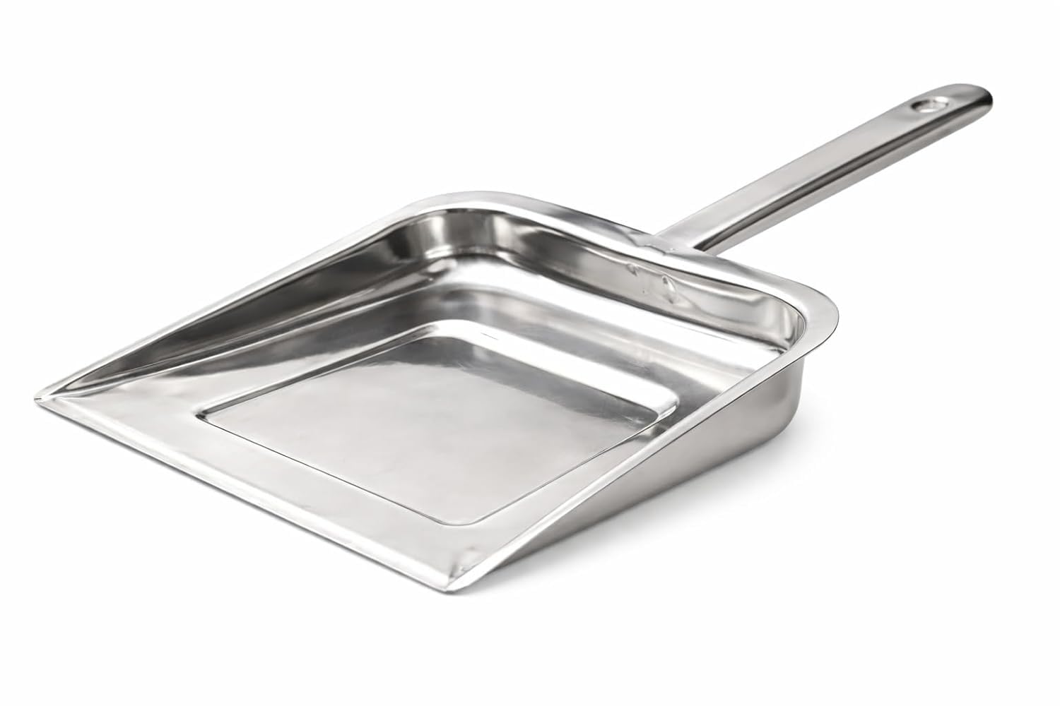 NIRON Stainless Steel Dustpan for Cleaning Heavy Duty Metal Supdi Rust Proof Floor Cleaning Pan Garbage Collector for Home Kitchen Office Outdoor Use Durable Steel Handle | Pack of 1 | 31.5 cm-image-5