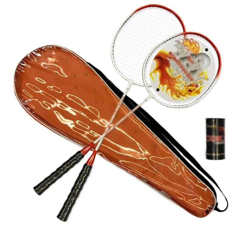 Badminton Racket Beginners Light And Racket Adult Training Competition Badminton Racket(Orange)