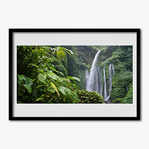 Cadre photo cascade de la nature en MDF 70x50 cm aux finitions soignées