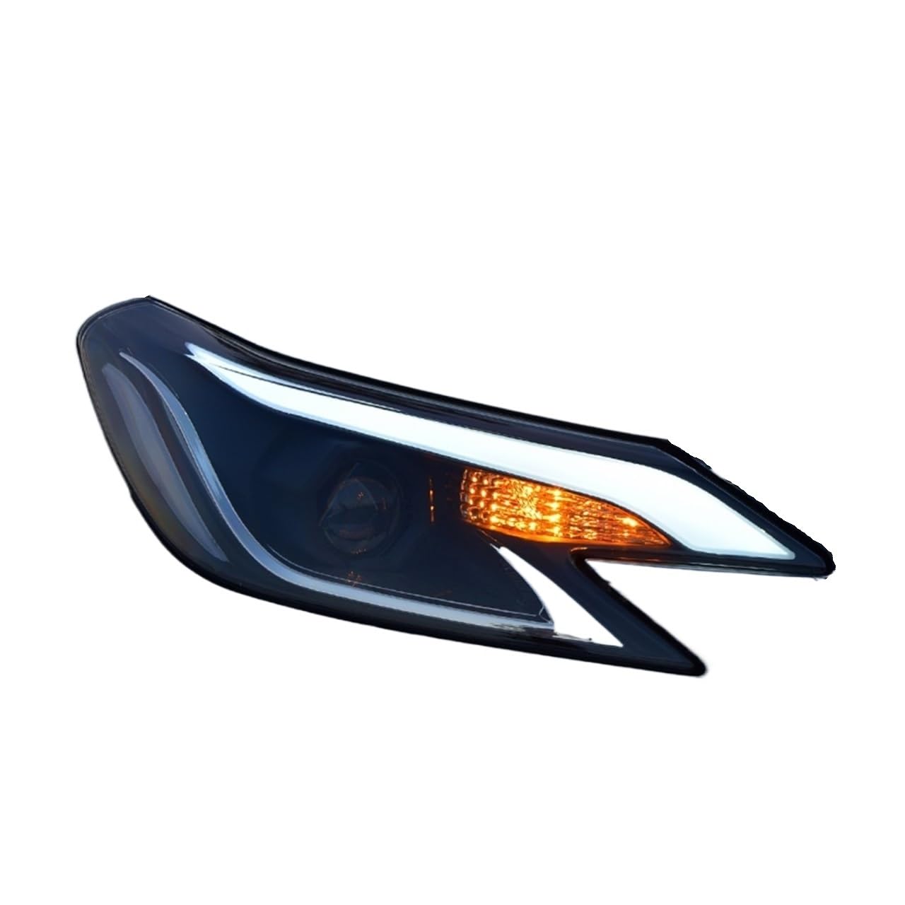 Conjunto de faros delanteros compatible con Toyota Mark X Reiz 2013-2019, luz diurna LED, cruce xenón, carretera