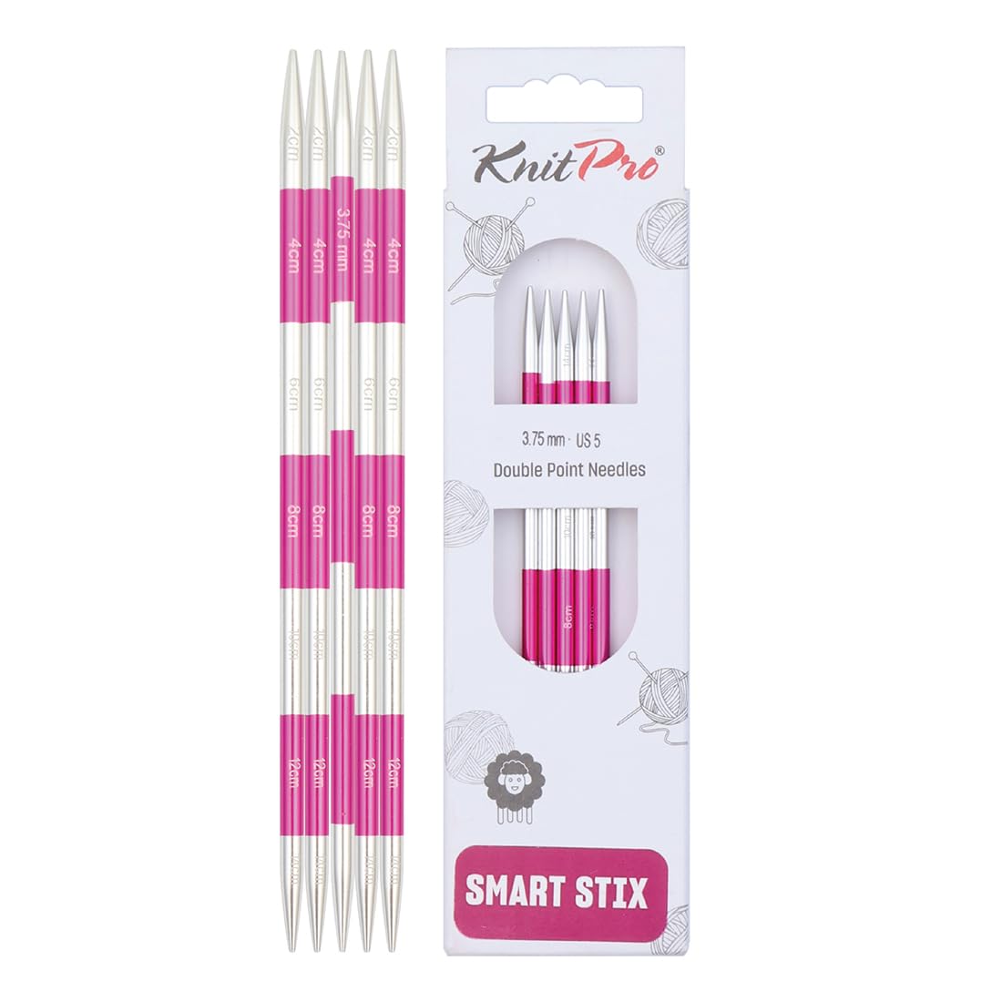 KnitPro Smartstix Double Pointed Needles 5.5" (14cm) | 3.75mm — image 1