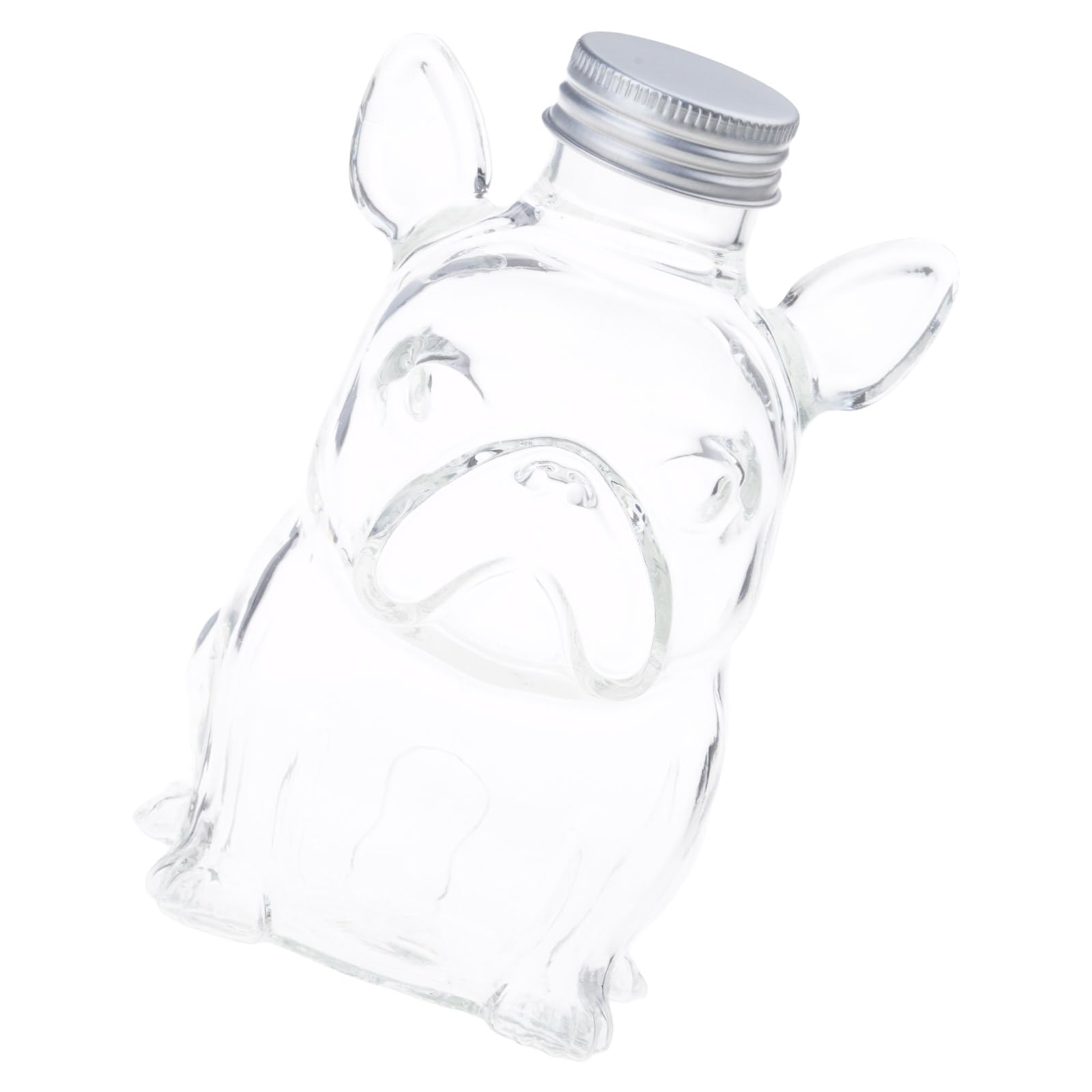 Distributeur friandises animaux en verre de haute qualité avec couvercle