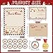 20 Sets Christmas Official Letter and Certificate from Santa Claus Nice List Medal Awards with Red Ribbon Envelopes Stickers Christmas Nice List Certificate for Kids Family Xmas Holiday Party Favor