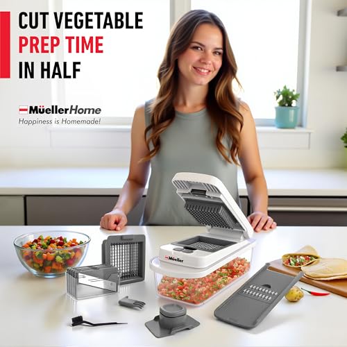 Mueller The Real Original Pro Chopper since 2013 Vegetable Chopper Mandoline Slicer, 8 Blade Food Veggie Chopper Onion Vegetable Cutter with Container, Kitchen Gadgets & Essentials, (10 in 1) - image 9
