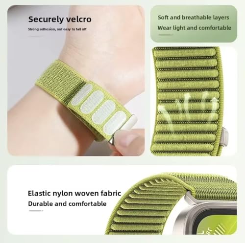 Image of Printme Nylon Sport Band Compatible with Apple Watch Band 44mm 45mm 46mm 49mm 42mm, Stretchy Trail Strap Elastic belt for iWatch Series 11 10 9 8 7 6 5 4 SE Ultra / 2 /3