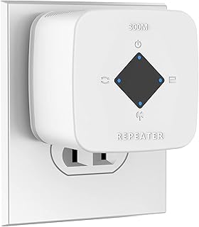 WiFi Extenders Signal Booster for Home, Repeater with Ethernet Port, Coverage up to 2150 Square Feet, 1-Tap Setup, 300Mbps WiFi Range Extender