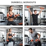 8kg x 2 Neoprene Dumbbells Pair – Non-Slip Hex Dumbbell Weights for Home Gym & Strength Training – Anti-Roll Design & Comfortable Grip – Orange - Image 5