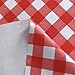 Obstal 100% Waterproof PVC Table Cloth, Oil-Proof Spill-Proof Vinyl Rectangle Tablecloth, Wipeable Table Cover for Outdoor and Indoor Use,Red,54 x 108 Inch