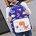 YCX Mädchen Kinderrucksack Jungen Schultasche, Kindertasche Cartoon Schulranzen Mit Sicherheitsgurt-Groß-Dunkelblau,Blau