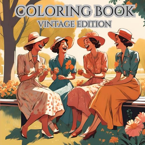Timeless Elegance: A Vintage Woman's Coloring Journey